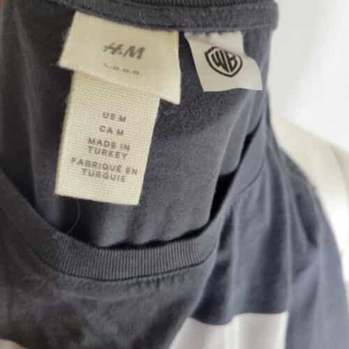 hm-friends-soda-shop-photo-gray-cotton-short-sleeve-t-shirt-size-m