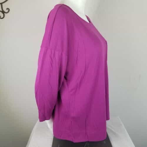 white-stag-single-pocket-3-4-sleeve-pullover-top