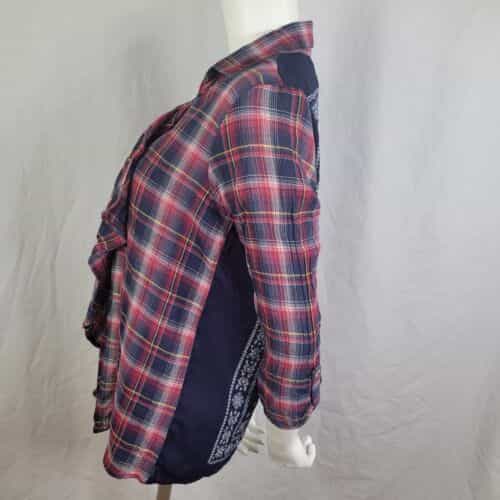 living-doll-bandana-back-plaid-front-open-shirt