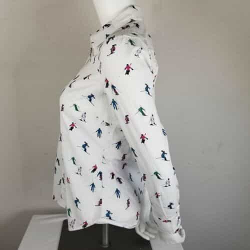 1901-skier-print-button-front-long-sleeve-blouse