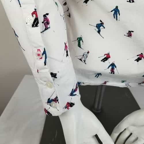 1901-skier-print-button-front-long-sleeve-blouse