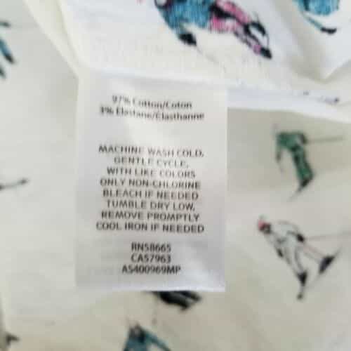 1901-skier-print-button-front-long-sleeve-blouse