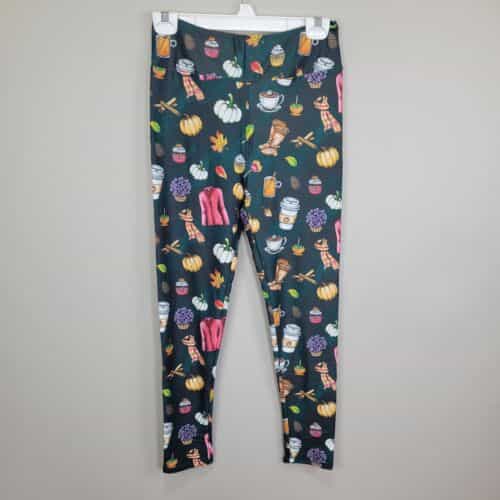 Fall Themed Pumpkin Spice Leggings One Size Fits All