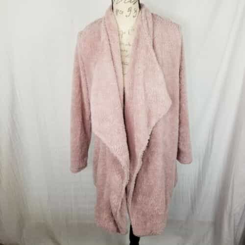 Gibson Pale Pink Open Front Cardigan Size XS