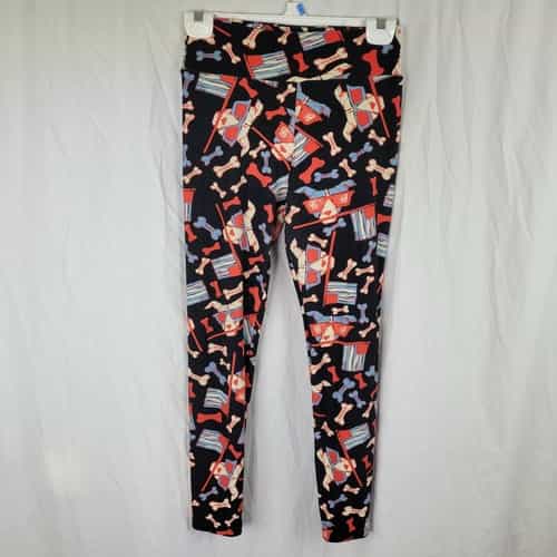 LuLaRoe Pitbull Puppy Celebrate Freedom Leggings One Size Fits All