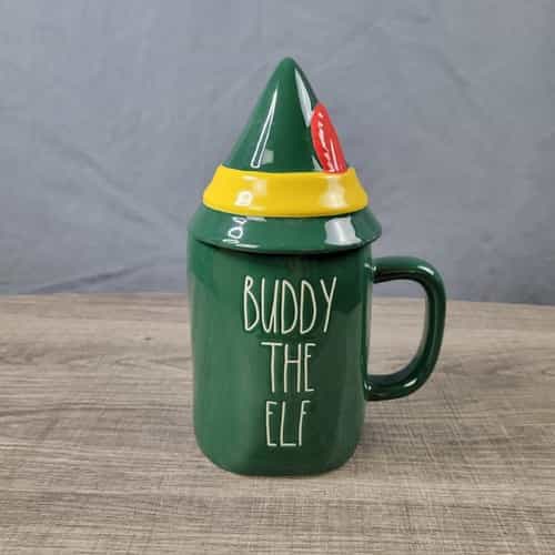 Rae Dunn Artisan Collection Ceramic Buddy The Elf Christmas Mug With Lid