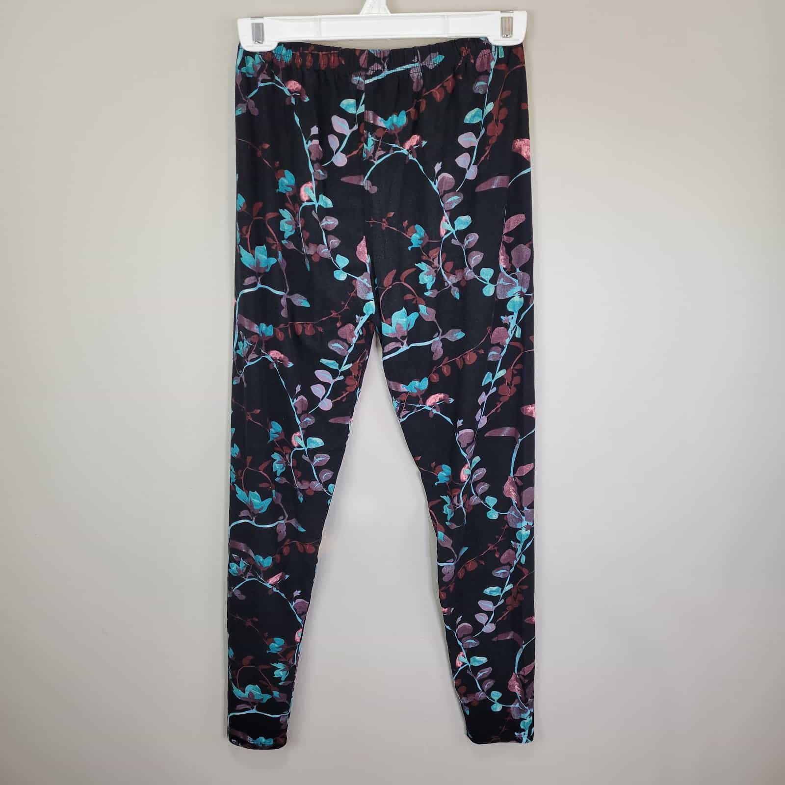 watercolor-floral-print-polyester-spandex-ankle-leggings-plus-size