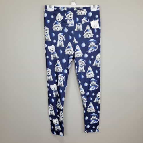 Winter Westies Santa Pups Leggings One Size Fits All