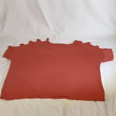 Zenana Burnt Orange Open Shoulder Blouse
