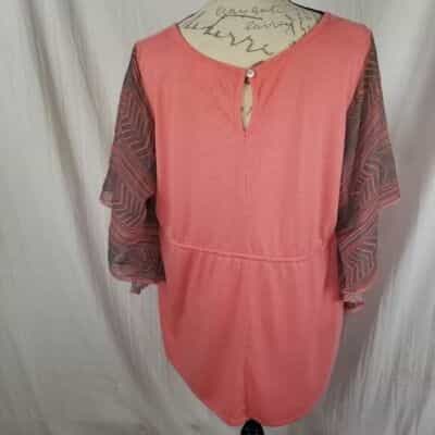 motherhood-maternity-salmon-gray-blouse-size-xl