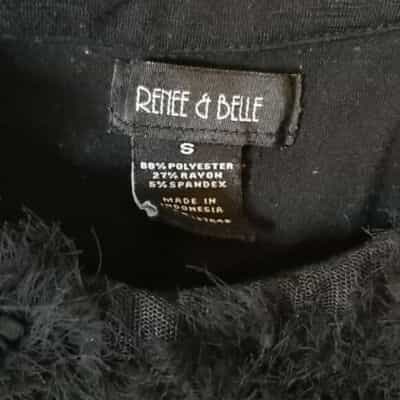renee-belle-black-sleeveless-blouse-size-s