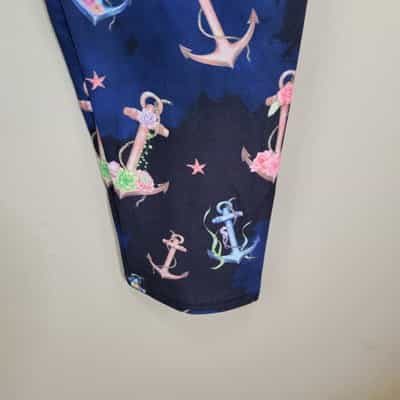 flamingos-and-anchors-polyester-spandex-ankle-leggings-extended-plus-size