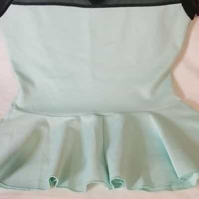 flair-mint-ruffle-bottom-sleeveless-blouse