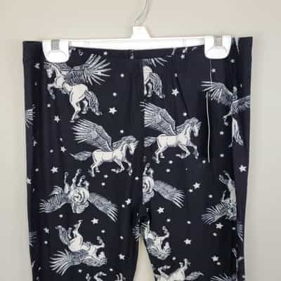 new-mix-black-and-white-pegasus-poly-spandex-ankle-leggings-extra-plus-size