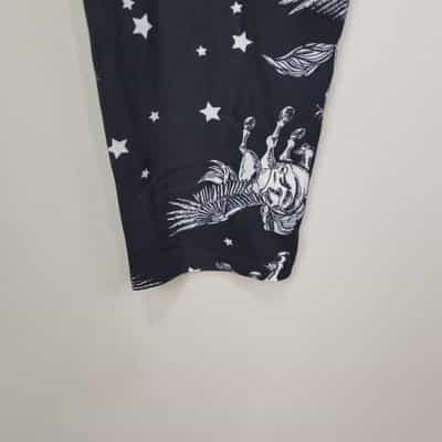 new-mix-black-and-white-pegasus-poly-spandex-ankle-leggings-extra-plus-size