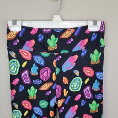 loads-of-geodes-polyester-spandex-black-ankle-leggings-one-size-fits-all