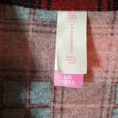 no-boundaries-red-black-plaid-lightweight-jacket-size-l