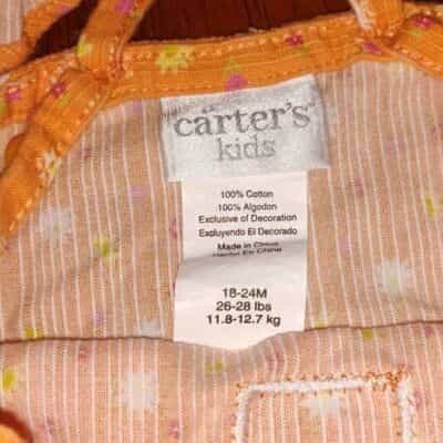 carters-orange-flower-print-romper-size-18-24-months