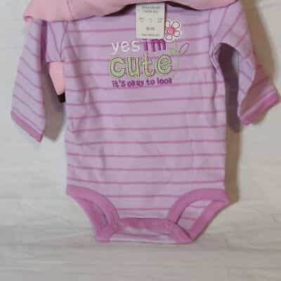 carters-2-pack-infant-snap-bottom-one-piece-outfits-size-0-to-3-months