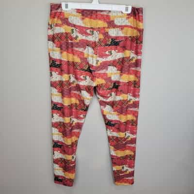 P&S Designs Wizard Print Polyester Spandex Ankle Leggings Tall And Curvy