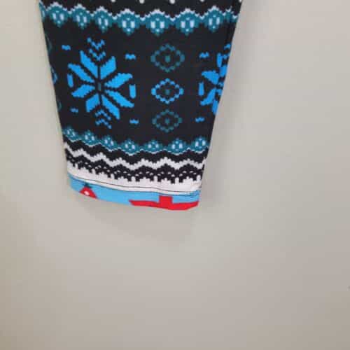 nordic-fair-isle-red-christmas-tree-print-polyester-spandex-ankle-leggings-os