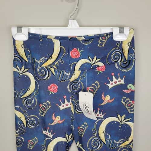 jaam-crowns-and-roses-print-polyester-spandex-ankle-leggings-one-size-fits-all