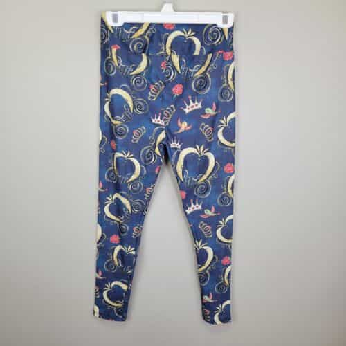 jaam-crowns-and-roses-print-polyester-spandex-ankle-leggings-one-size-fits-all