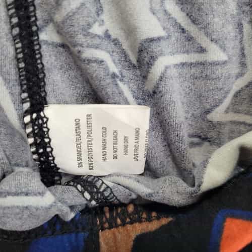 star-print-polyester-spandex-ankle-leggings-one-size-fits-all