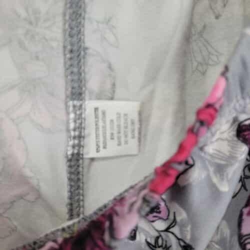 new-mix-skulls-pink-flowers-polyester-spandex-ankle-leggings-one-size-fits-all