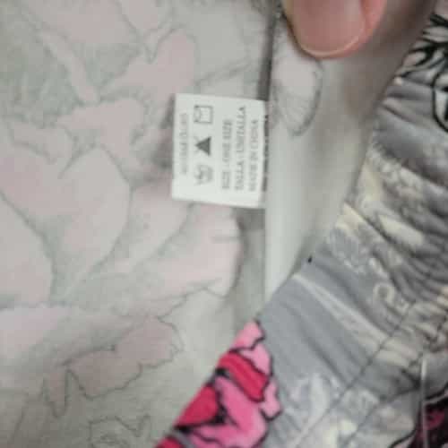 new-mix-skulls-pink-flowers-polyester-spandex-ankle-leggings-one-size-fits-all