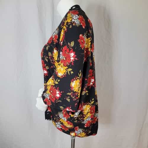 time-and-tru-floral-print-kimono-open-front-lightweight-bohemian-cardigan-os