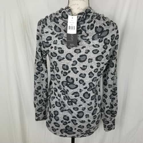 Gibson Leopard Print Lightweight Sweatshirt
