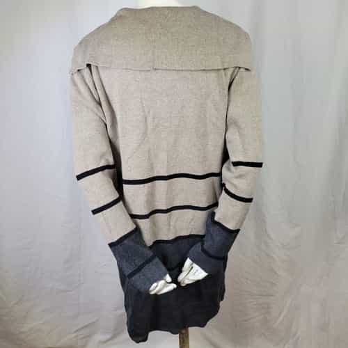 apt-9-oatmeal-and-gray-color-block-long-sleeve-open-front-cardigan
