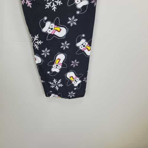 penguins-and-snowflakes-polyester-spandex-black-ankle-leggings-one-size-fits-all
