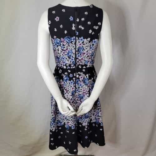karl-lagerfeld-black-floral-print-lined-sleeveless-dress-size-4
