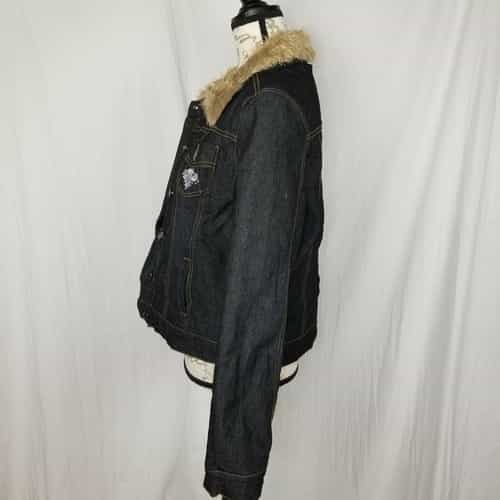 hip-jeans-faux-fur-lined-denim-jacket-size-5