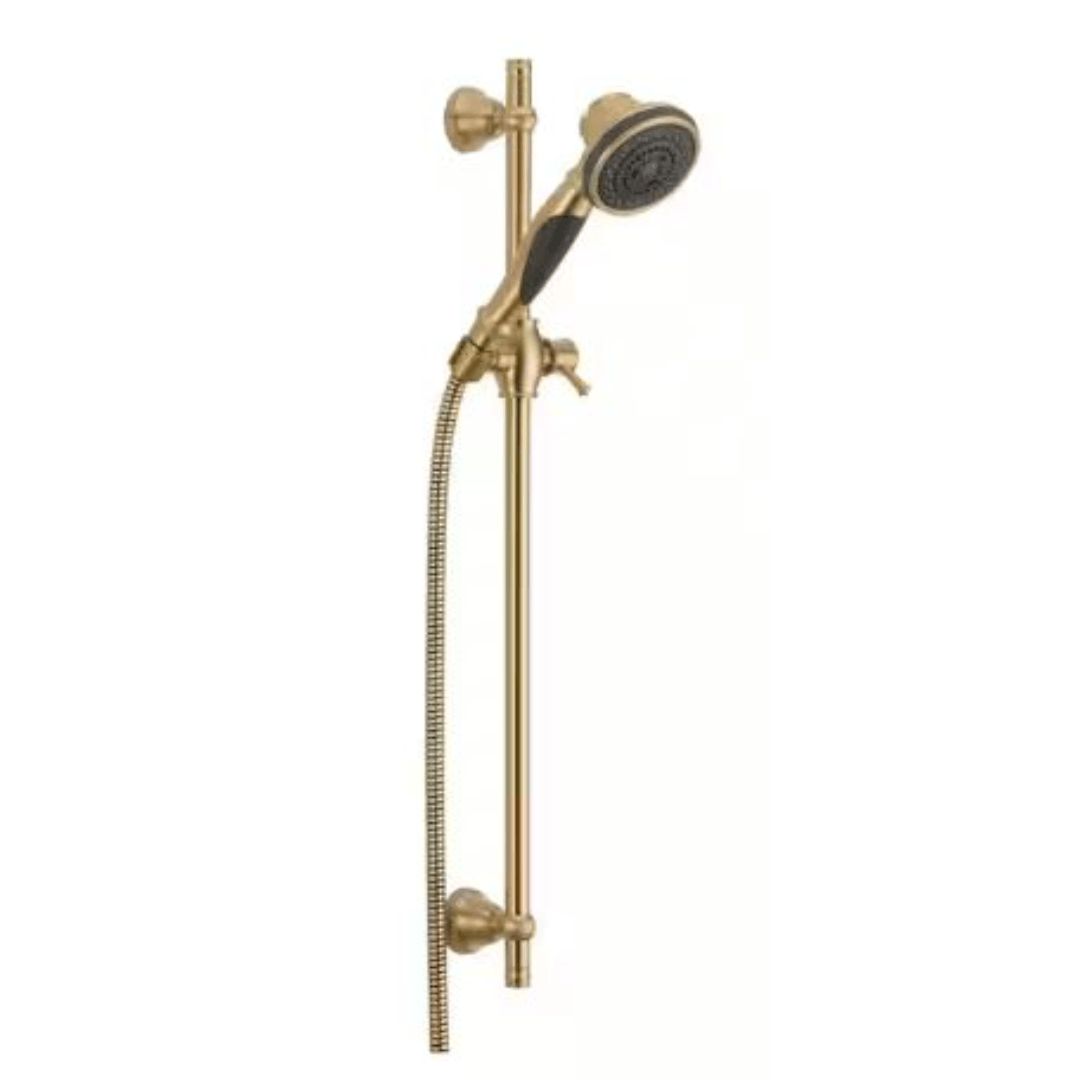 Delta 53021-CZ-PK Gold 3-Spray Patterns Wall Mount Handheld Shower Head 1.75 GPM in Champagne Bronze