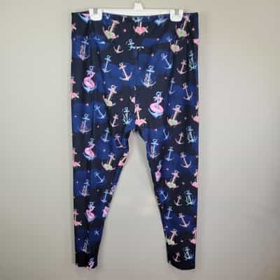 Celestial Superheroine Polyester and Spandex Ankle Leggings Size 1X/2X