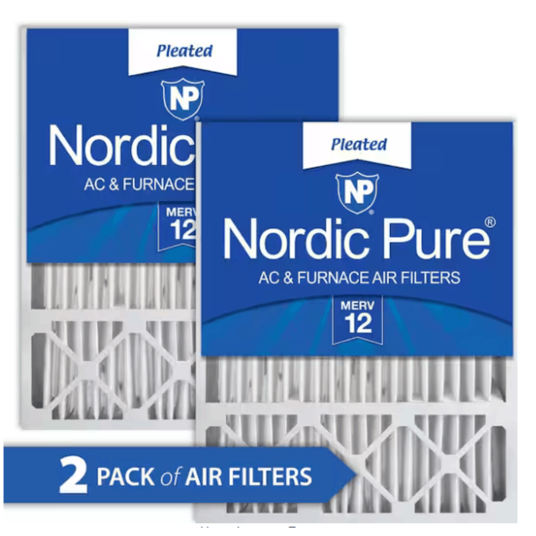 Nordic Pure 20x25x5HM12-2 20 in. x 25 in. x 5 in. Honeywell/Lennox Replacement MERV 12 Air Filter (2-Pack)