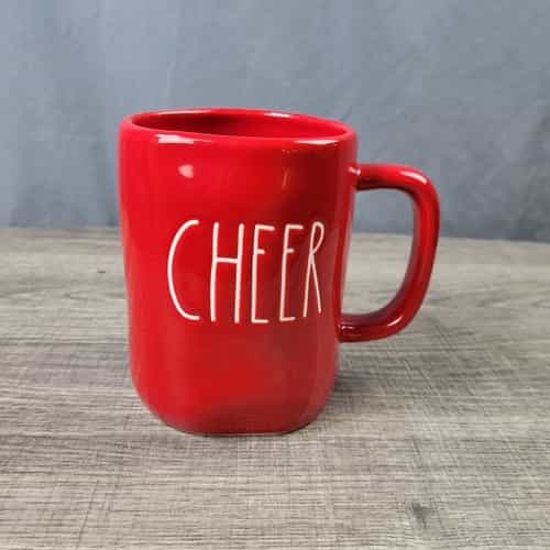 Rae Dunn Artisan Collection Farmhouse Red Cheer Christmas Mug