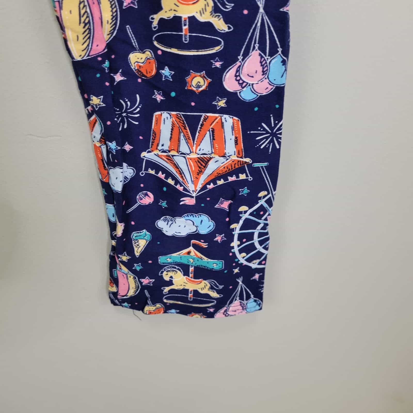 new-mix-circus-print-polyester-spandex-leggings-plus-size-one-size-fits-all