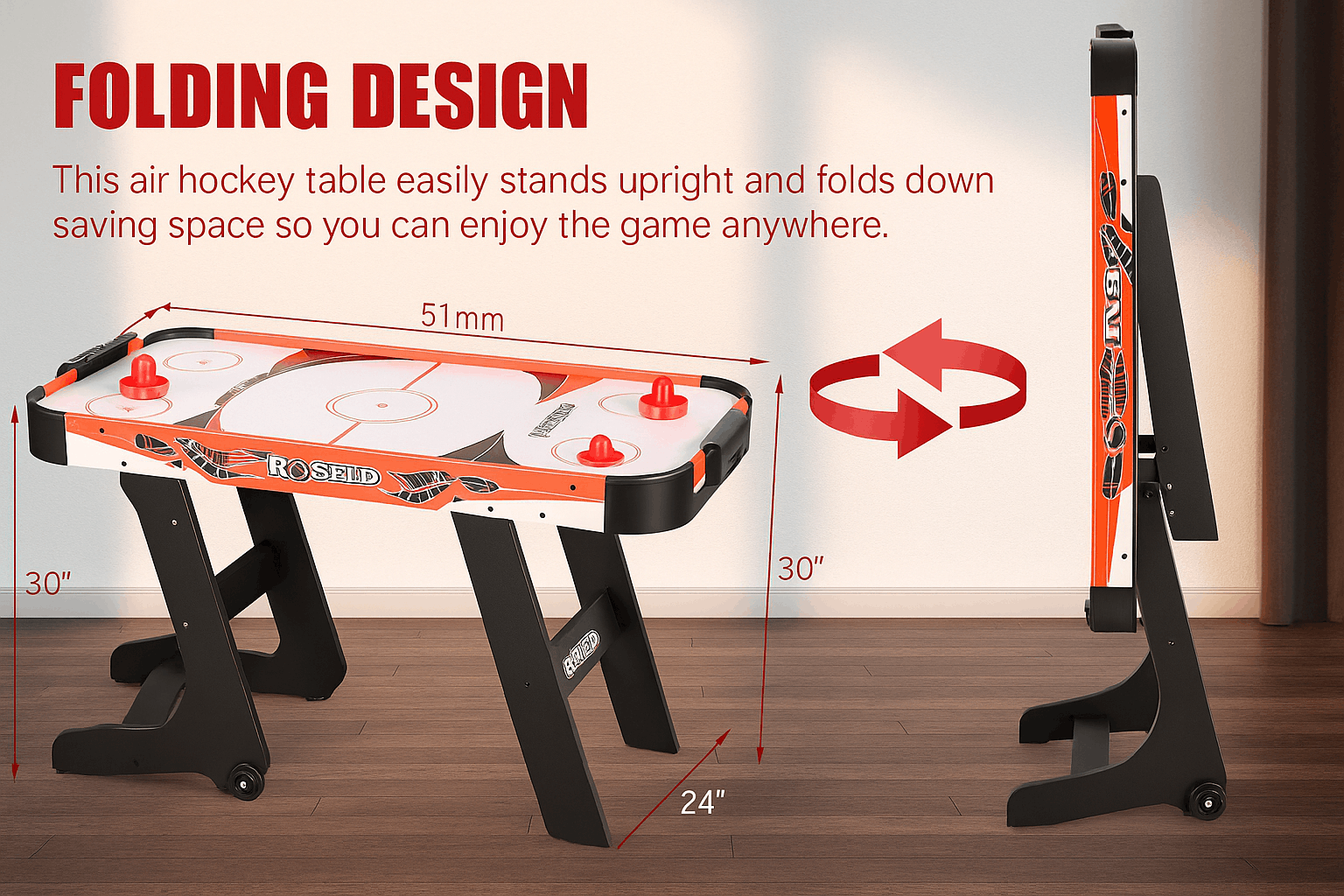 promounts-full-size-air-hockey-table-durable-compact-easy-to-assemble-for-game-room-fun-gs-at-5193