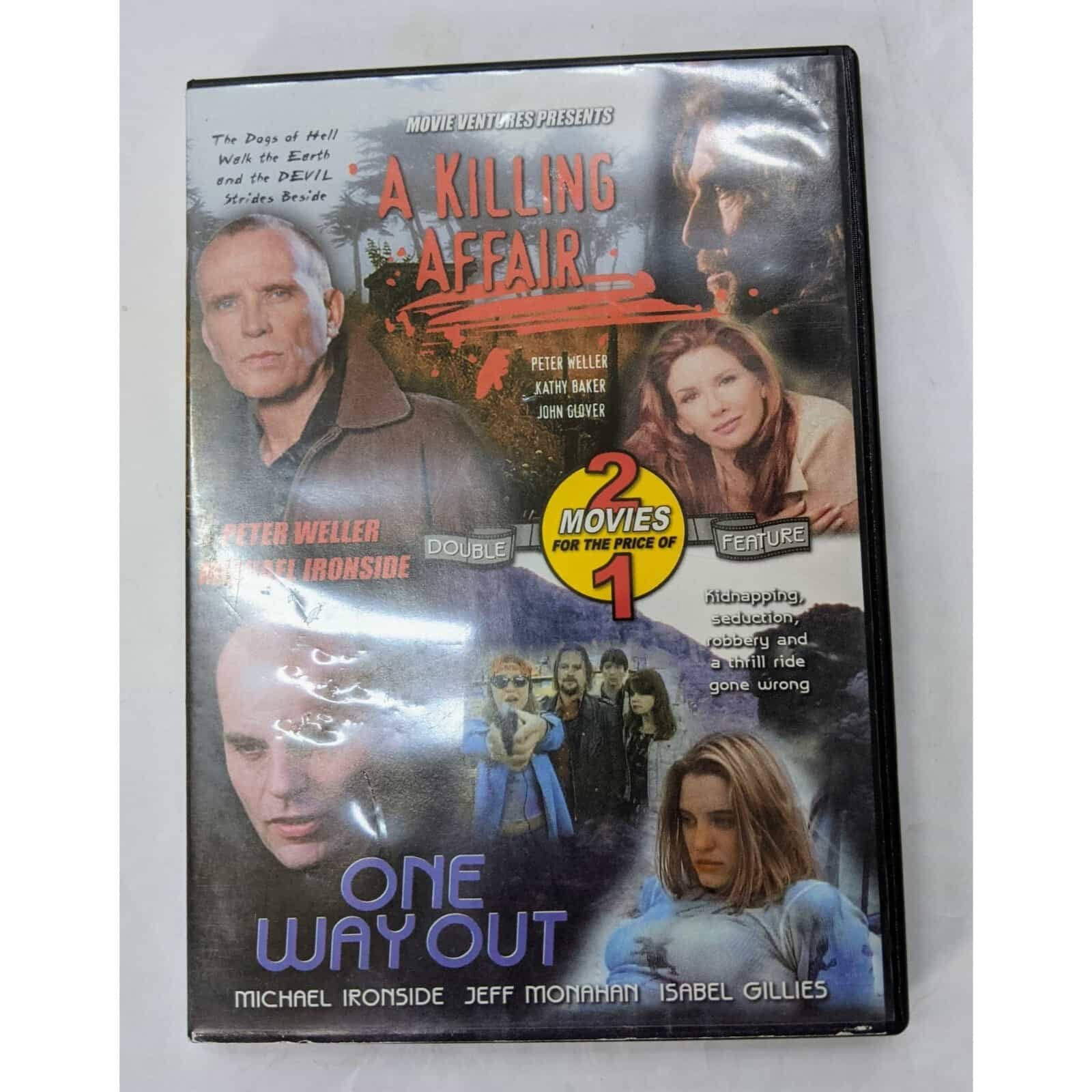 A Killing Affair & One Way Out 2 Thriller DVD Movies