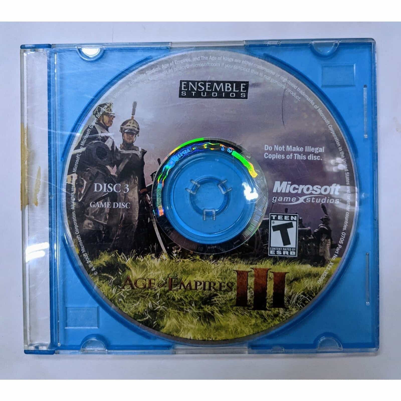 Age of Empires III Disc 3 PC Game Disc Replacement