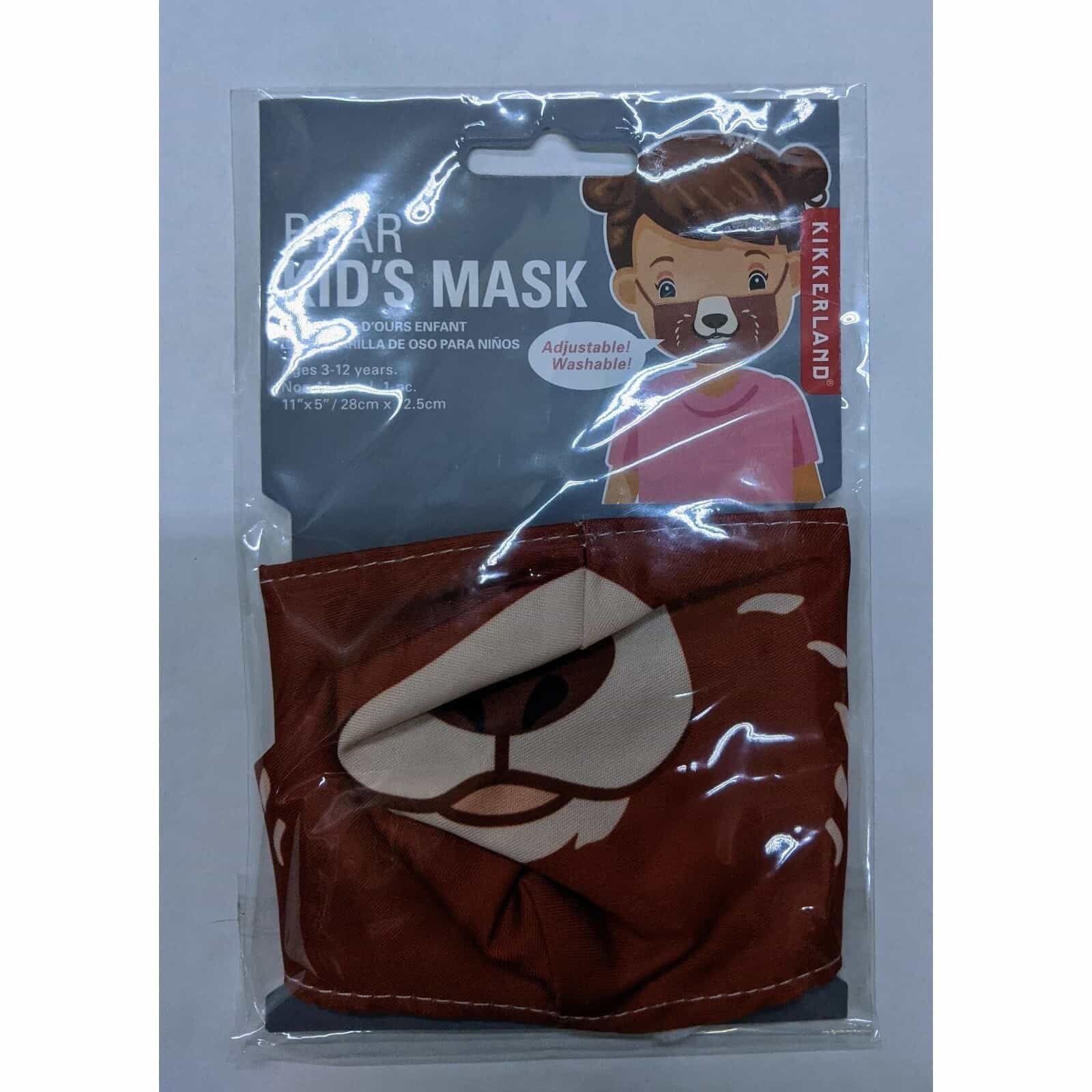 Bear Kid's Cloth Face Covering Mask