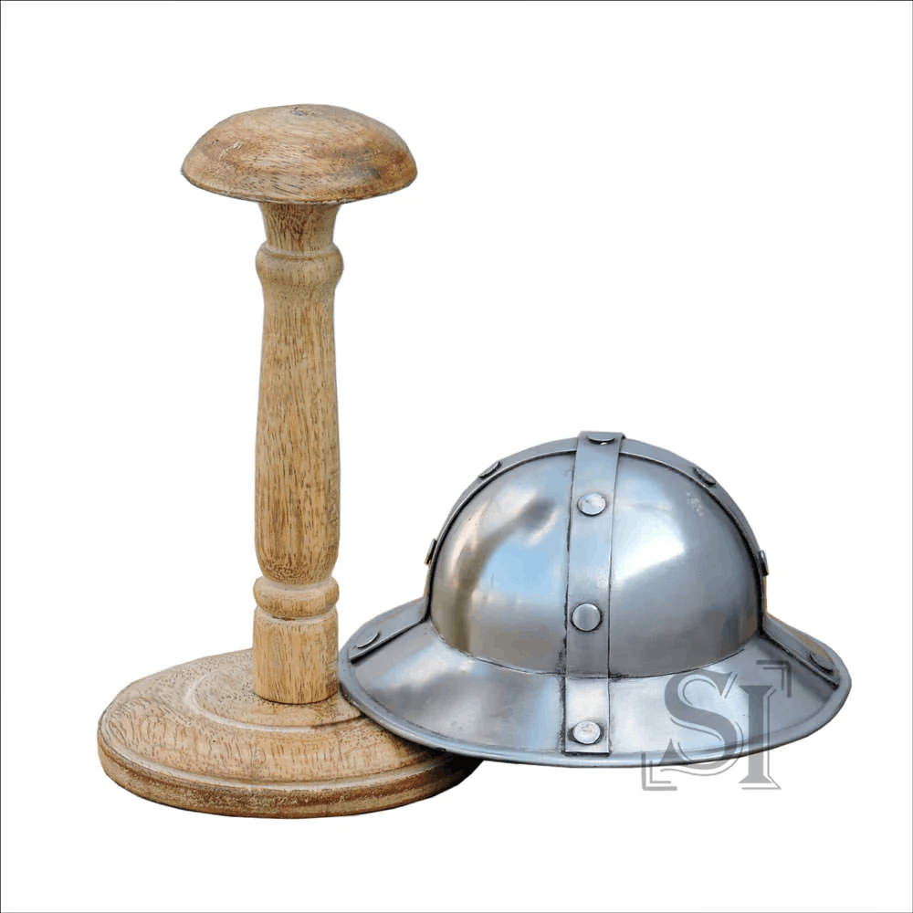 medieval-kettle-hat-xiii-century-infantry-helmet-functional-16g-w-display-stand