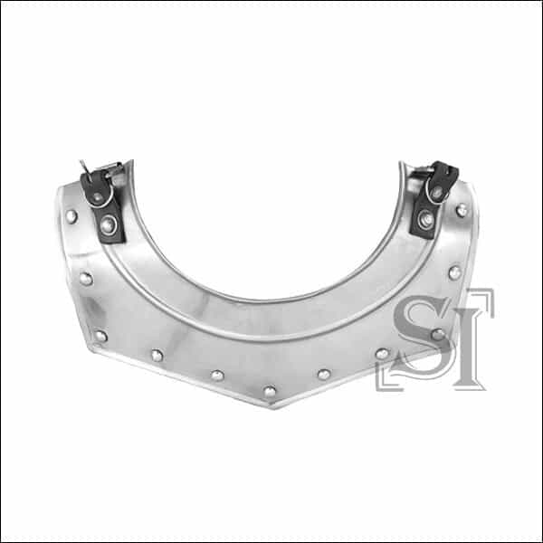 Renaissance Armor Gorget Neck Plate LARP Functional - 16 Gauge Steel