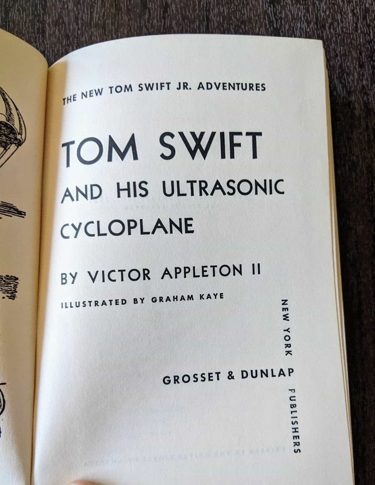 tom-swift-and-his-ultrasonic-cycloplane-by-victor-appleton-ii-antique-book-1957