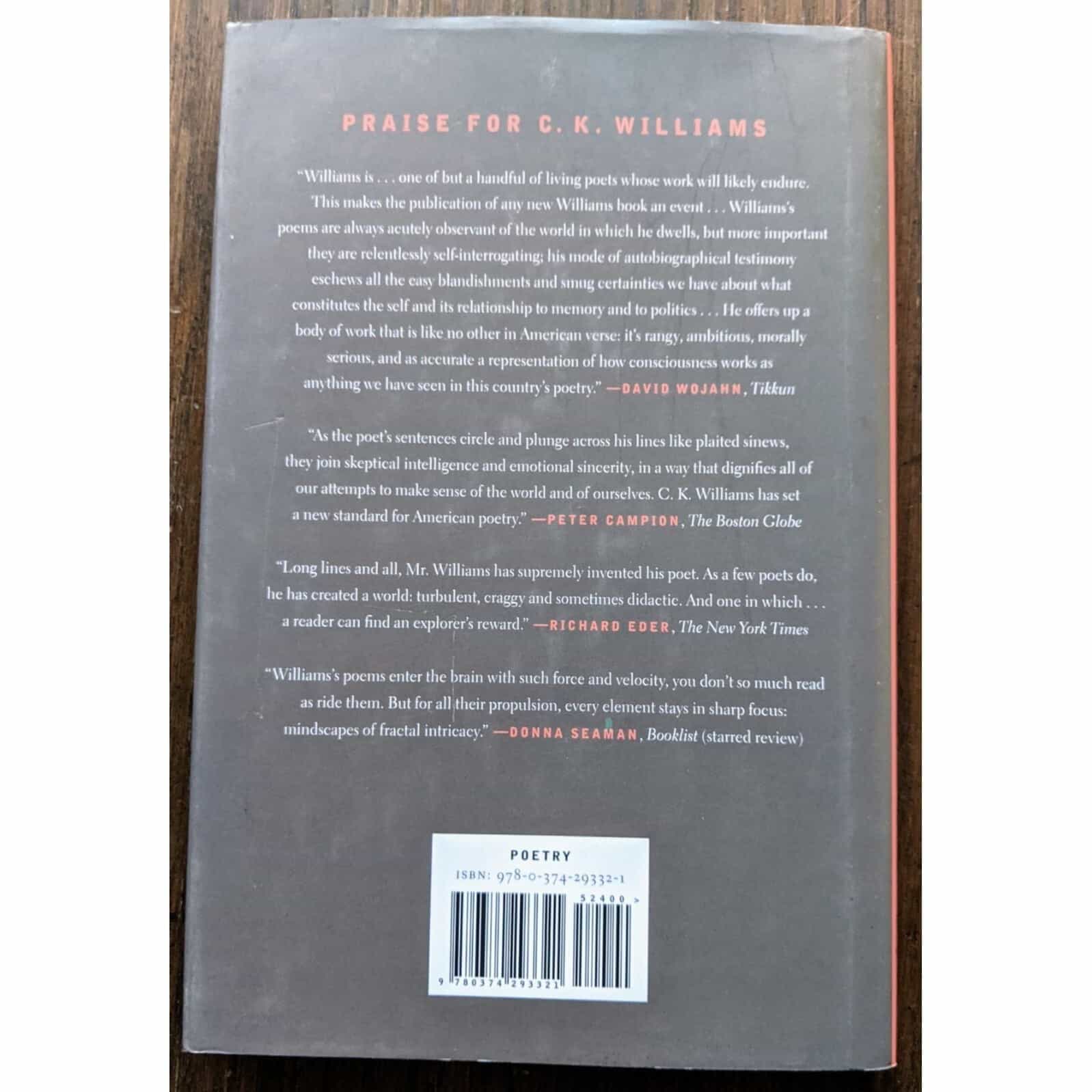 writers-writing-dying-by-c-k-williams-book