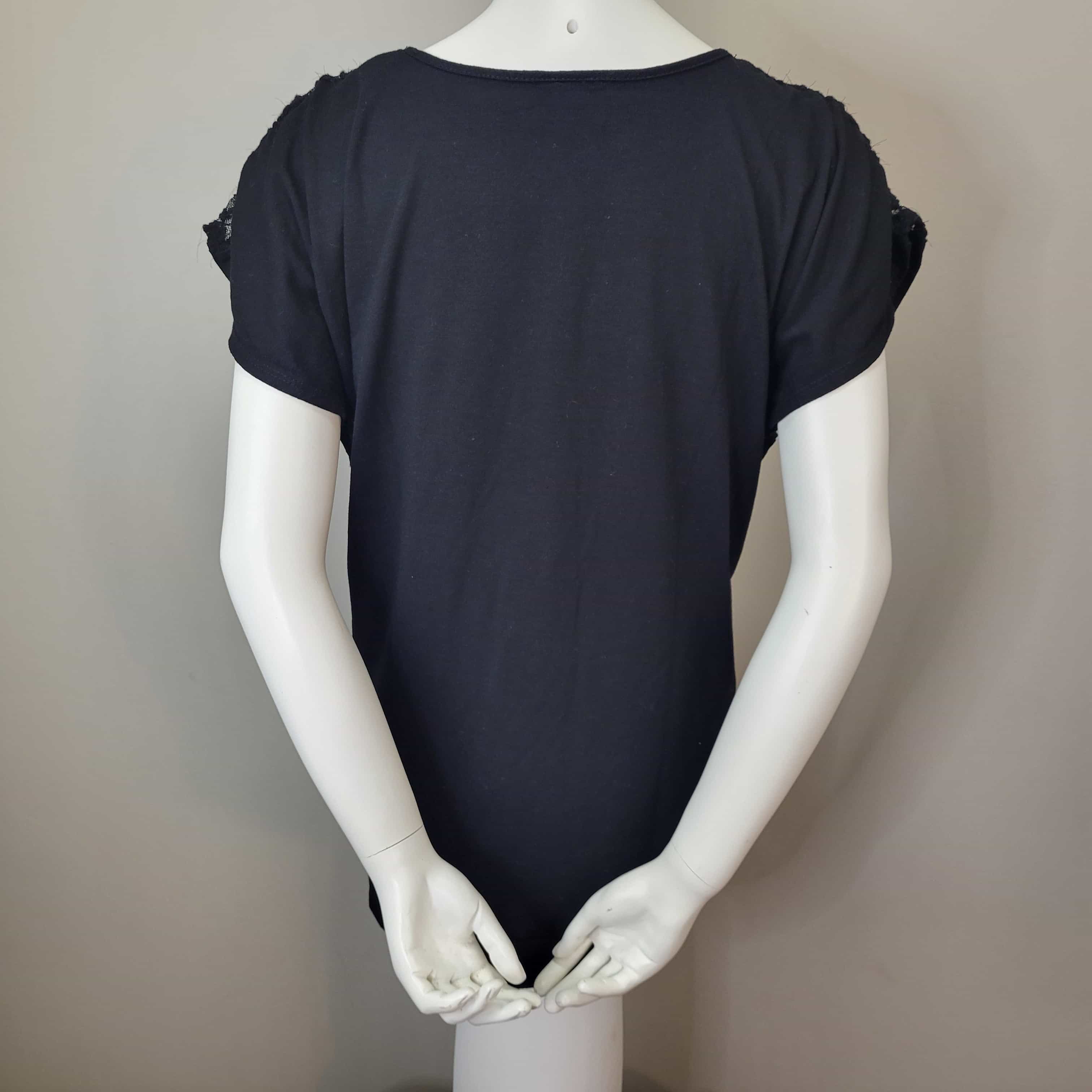 oh-baby-black-tie-waist-tunic-top-with-lace-shoulder-detail-short-sleeve-sz-m